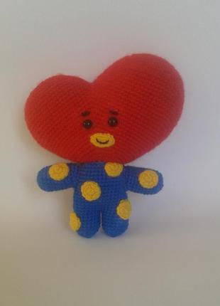 Вязаная фигурка бт21 папы bt21 tata taehyung v