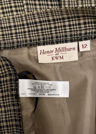 Плиссированная, шотландская, юбка, миди, в клетку, в складку, honor millburn ewm, 12 размер,6 фото