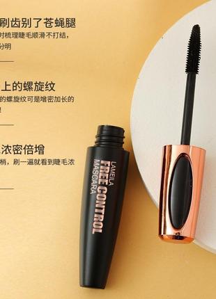 Тушь для ресниц lameila curling mascara 3d черная с шелковым волокном 9мл5 фото