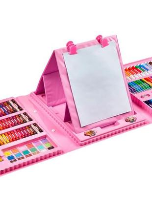 Набор для творчества и рисования в чемодане из 208 предметов розовый и синий6 фото