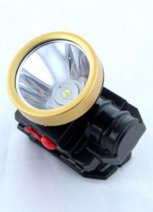 Налобний ліхтарик з акумулятором st-628l для освітлення