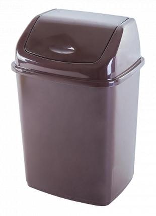 Клапанне відро алеана коричневе 10 л для утилізації сміття для домашнього використання