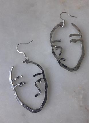 Серьги лицо face лица