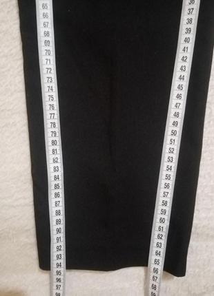 Штаны брюки классические прямые чёрные женские с лампасами6 фото