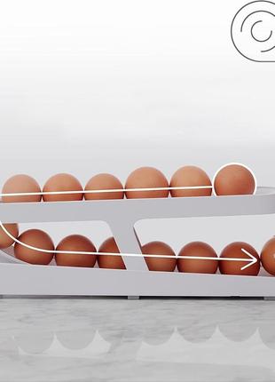 Контейнер-подставка для хранения яиц, двухъярусный органайзер для яиц в холодильник