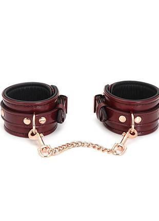 Поножи liebe seele wine red anklecuffs 2