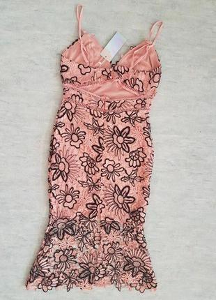 Шикарное кружевное платье, сарафан миди allyson collection.2 фото