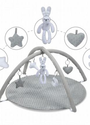 Розвиваючий ігровий килимок для дітей з іграшками kidwell grace bunny5 фото