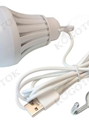 Led лампа 6w usb зі шнуром 2 метра. працює від повербанка, ноутбука чи зарядного.