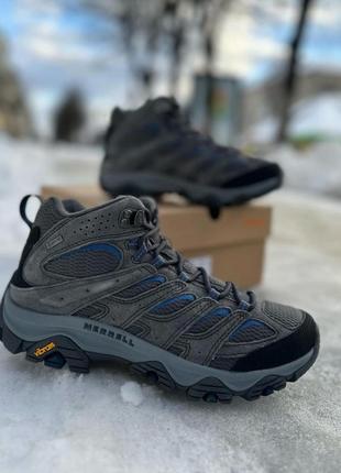 Чоловічі оригінальні зимові трекінгові черевики merrell moab 3 mid gtx j0357891 фото