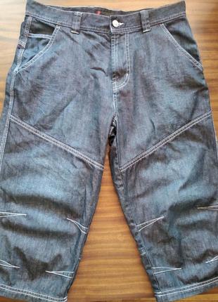 Джинсовые бриджи