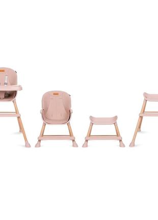 Деревянный стульчик для кормления 4в1 eatan wood pink розовое2 фото