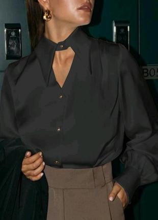 Блузка стильная шелковая4 фото