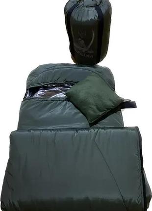 Спальний мішок зимовий армійський зсу -30 °c. колір: олива