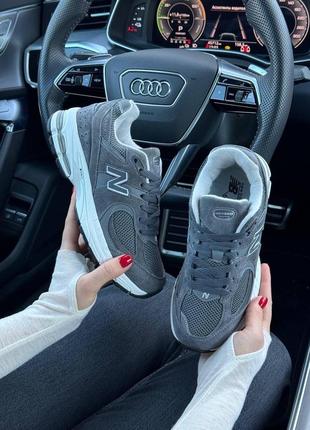 Женские кроссовки new balance 2002r замшевые серые нью беланс весенние осенние (b)5 фото