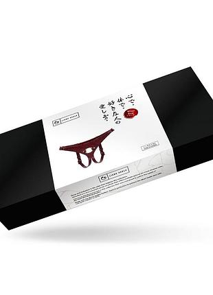 Трусики для страпона liebe seele wine red strap on harness 9