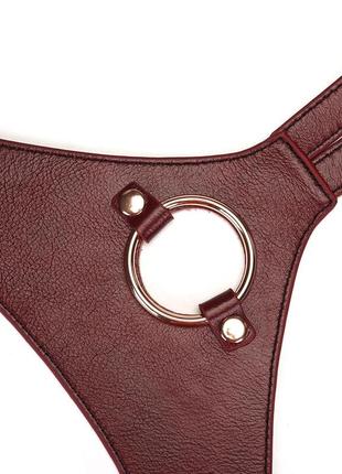Трусики для страпона liebe seele wine red strap on harness 5
