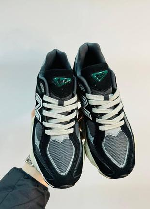 Мужские кроссовки new balance 9060 черные нью баланс замшевые весенние осенние (b)3 фото