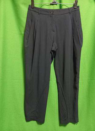 Укороченные брюки шерсть с нижними молниями  calvin klein.  винтаж2 фото