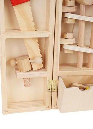 Набір дитячих інструментів дерев'яний у валізці kruzzel9 фото