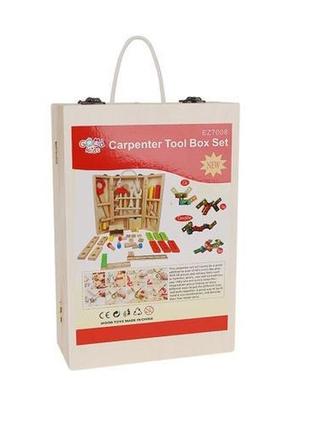 Набір дитячих інструментів дерев'яний у валізці kruzzel7 фото