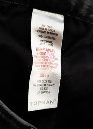 Topman (турция) узкие джинсы чёрные с дырами "скинни" женские размер 46 4810 фото