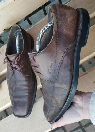 Ботинки туфли натуральная кожа clarks1 фото