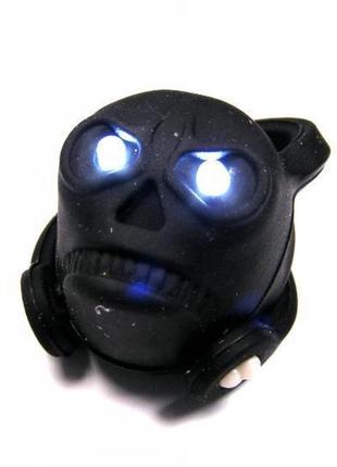 Мигалка skull 2 white led (obp332)