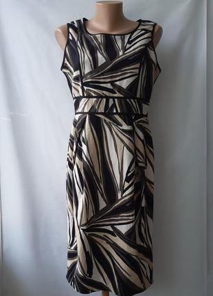 Платье  миди льняное  marks & spencer , размер 121 фото