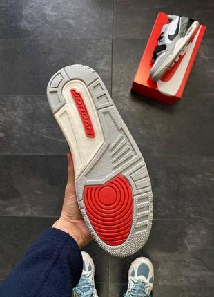 Мужские кроссовки nike air jordan legacy 312 low серые найк аир джордан кожаные весенние осенние (b)3 фото