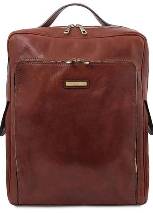 Кожаный рюкзак для ноутбука большого размера bangkok tuscany tl141987 (коричневый) r_13600