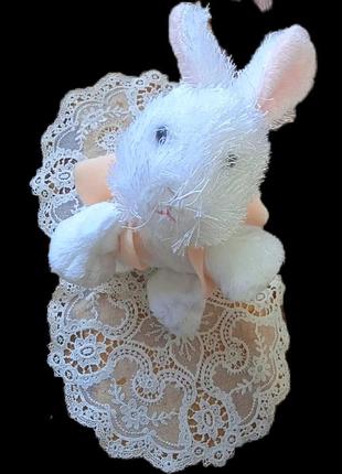 Мягкая игрушка плюшевый зайка, заяц, зайчик 18 см plush