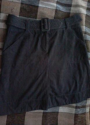 Спідниця вельветова   із поясом  h&m  р 50