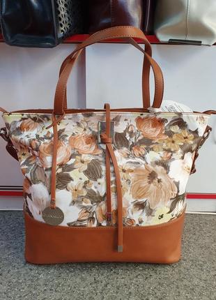 Вместительная женская сумка с цветочным принтом/городская сумка/модная сумка1 фото