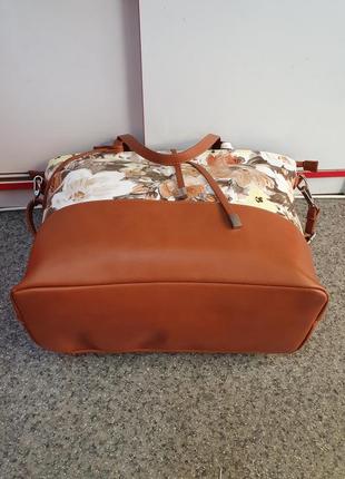 Вместительная женская сумка с цветочным принтом/городская сумка/модная сумка7 фото