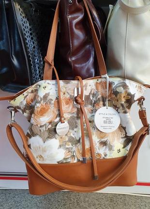 Вместительная женская сумка с цветочным принтом/городская сумка/модная сумка9 фото