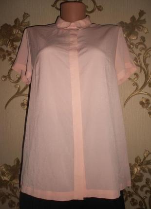 Рубашка блуза с плиссированной спиной- 46,48,50 р4 фото