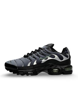 Мужские кроссовки nike air max plus серые текстиль найк аир макс плюс осенние весенние (b)