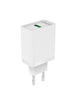 Зарядний пристрій vention 1-port usb wall charger(12w) eu-plug white (faaw0-eu)