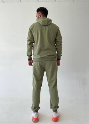 Мужской спортивный костюм under armour олива весенний осенний комплект андер армор демисезонный (b)2 фото
