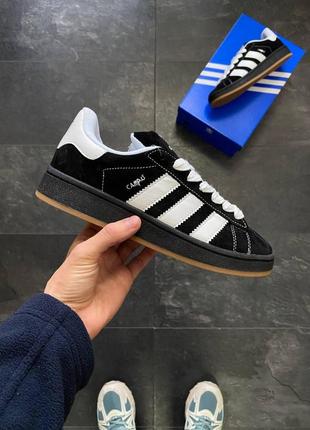 Жіночі кросівки adidas campus 00s x korn замшеві чорні адідас кампус весняні осінні (b)