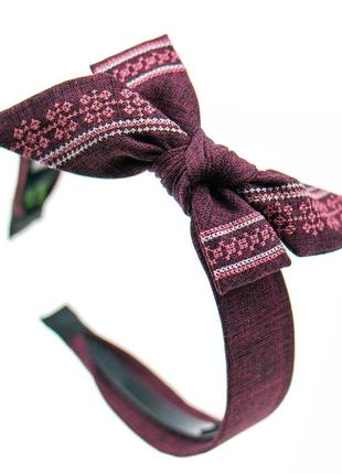 Вишитий обруч для волосся