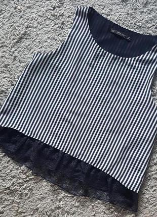 Нова.стильна,шикарна,легка блуза-топ zara basic1 фото