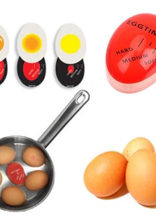 Індикатор для варіння яєць, занурювальний таймер для приготування яєць (червоний)