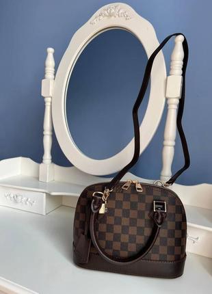 Женская сумка из эко-кожи луи виттон louis vuitton alma lv молодежная, брендовая сумка через плечо3 фото