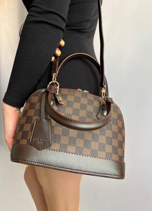 Женская сумка из эко-кожи луи виттон louis vuitton alma lv молодежная, брендовая сумка через плечо4 фото