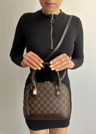 Женская сумка из эко-кожи луи виттон louis vuitton alma lv молодежная, брендовая сумка через плечо2 фото