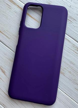Силиконовый чехол soft silicone case full для poco m5s фиолетовый (бампер)