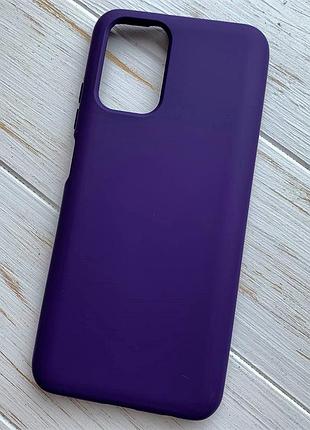 Силиконовый чехол для poco m5s фиолетовый soft silicone case full (бампер)