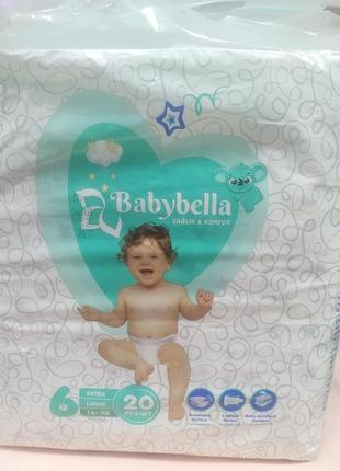 Підгузники дитячі baby bella №6 16+ 20 шт.